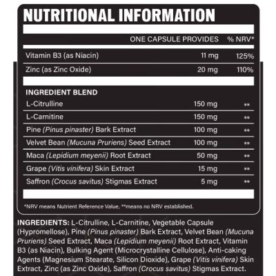 Alpha Maax ingredients